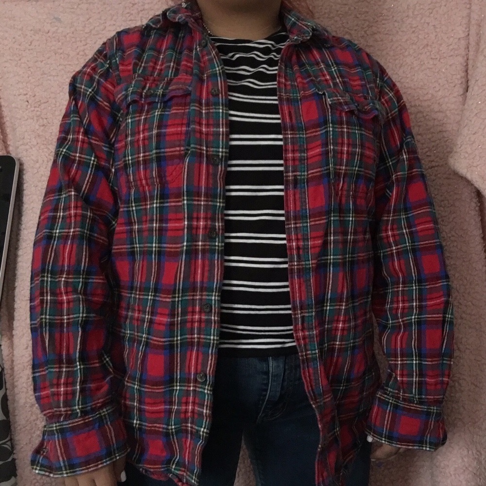 Faded glory plaid shirt ✨